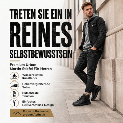 Wasserdichte Kampfstiefel aus echtem Leder für Herren