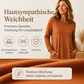 Langarm-T-Shirt-Kleid für Damen mit Taschen