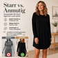 Langarm-T-Shirt-Kleid für Damen mit Taschen
