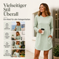 Langarm-T-Shirt-Kleid für Damen mit Taschen