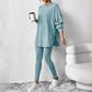 Geripptes Hoodie- und Hosen-Set für Damen