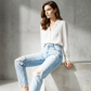 📢📢50%Rabatt!!!🎉✨Vintage-Jeans mit Rissen und geradem Bein für Damen