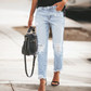 📢📢50%Rabatt!!!🎉✨Vintage-Jeans mit Rissen und geradem Bein für Damen