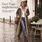 Wendbare, wattierte Slim-Fit-Mantel mit Kapuze