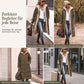 Wendbare, wattierte Slim-Fit-Mantel mit Kapuze