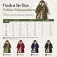 Wendbare, wattierte Slim-Fit-Mantel mit Kapuze