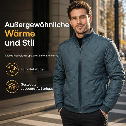 📢🎉50%Rabatt!!!🛍️✨ Herren-Winterjacke mit Fleecefutter und Wattierung