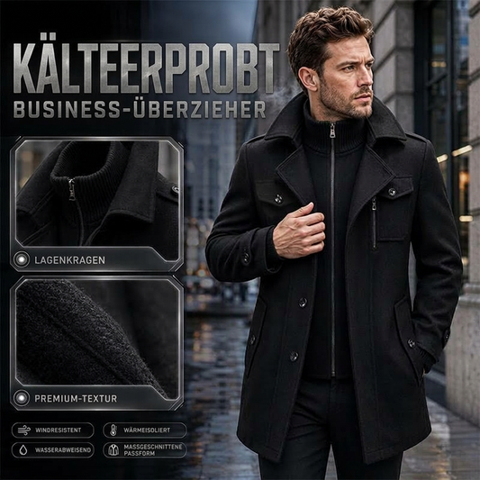 🎉🎉 50% Rabatt + Gratis Versand✈💥 Klassischer mittellanger Slim-Fit-Mantel für Herren