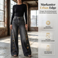 ⏳ Nur noch heute: 50% Rabatt 👖 Weite Jeans für Damen mit Ösendetail