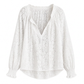 📢🎉50%Rabatt!!!🛍️✨Elegante, locker sitzende Langarm-Spitzenpullover-Bluse für Damen