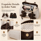 📢📢50% Rabatt!!! 🎉✨ Damen Schultertasche mit großem Fassungsvermögen, gepunktetem Design & Spitzenschleife