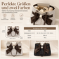 📢📢50% Rabatt!!! 🎉✨ Damen Schultertasche mit großem Fassungsvermögen, gepunktetem Design & Spitzenschleife