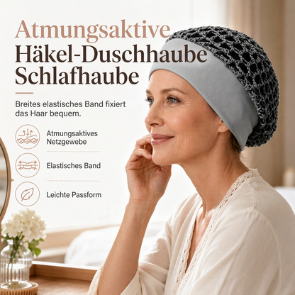 📢📢50% Rabatt!!! 🎉✨ Elastisches, atmungsaktives Haarnetz mit breitem Mesh-Band & hohler Haarabdeckung