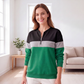 📢🎉50%Rabatt!!!🛍️✨Damen-Sweatshirt mit Farbblock und halbem Reißverschluss