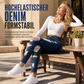 🔥Beliebtes Produkt✨Damen High Waist Ripped Skinny Jeans, Destroyed Dehnbare Denim-Hose