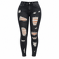 🔥Beliebtes Produkt✨Damen High Waist Ripped Skinny Jeans, Destroyed Dehnbare Denim-Hose
