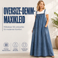 📢🎉50%Rabatt!!!🛍️✨Übergroßes lässiges Jeans-Maxikleid mit Trägern für Damen