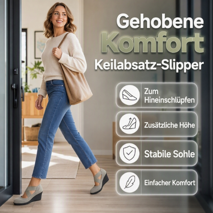📢📢50%Rabatt!!!🎉✨Damen Keilballerinas, Slip-On Komfortschuhe