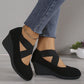 📢📢50%Rabatt!!!🎉✨Damen Keilballerinas, Slip-On Komfortschuhe