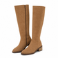 📢📢50% Rabatt!!! 🎉✨ Damen Überkniestiefel aus Wildleder mit Blockabsatz