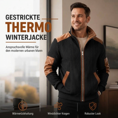 📢🎉50%Rabatt!!!🛍️✨Herren-Farbblock-Jacke mit warmem Futter und Reißverschluss