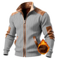 📢🎉50%Rabatt!!!🛍️✨Herren-Farbblock-Jacke mit warmem Futter und Reißverschluss