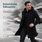 🎉 50% Rabatt + Gratis Versand ✈ Herren-Mantel in mittlerer Länge mit abnehmbarer Kapuze