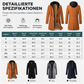 🎉 50% Rabatt + Gratis Versand ✈ Herren-Mantel in mittlerer Länge mit abnehmbarer Kapuze