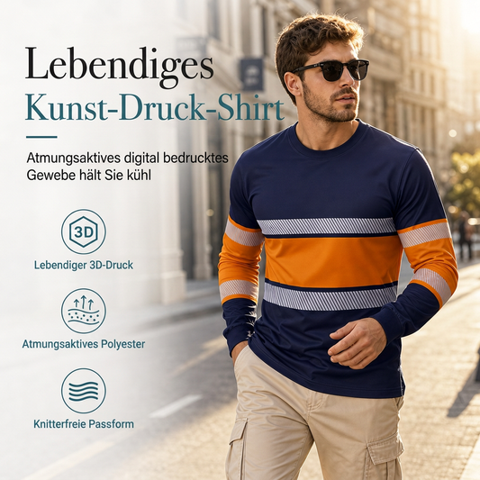 ⏳ Nur noch heute: 50% Rabatt 🎯 Langärmliges Freizeit-T-Shirt für Herren