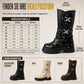 🔥 50% RABATT! 🤠 Damen Western-Stiefel – Blockabsatz, wadenhoch & Schnallenriemen