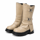 🔥 50% RABATT! 🤠 Damen Western-Stiefel – Blockabsatz, wadenhoch & Schnallenriemen