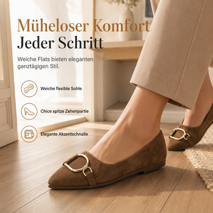 Damen Spitz Freizeit Flache Schuhe