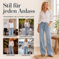 ⏰ Countdown läuft – 50% nur noch 3 Tage! Weite Jeans für Damen mit vorderen Nähten