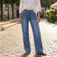 ⏰ Countdown läuft – 50% nur noch 3 Tage! Weite Jeans für Damen mit vorderen Nähten