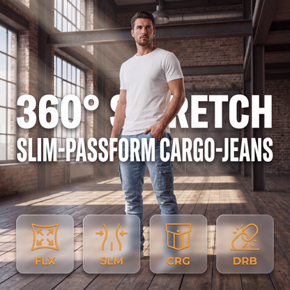 ⚡ Blitzdeal: 50% Rabatt 👖 Slim-Fit Jeans-Cargohosen