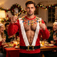 Lustiges 3D-bedrucktes Muskel-Sweatshirt für Herren zu Weihnachten