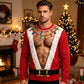Lustiges 3D-bedrucktes Muskel-Sweatshirt für Herren zu Weihnachten