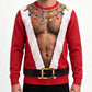 Lustiges 3D-bedrucktes Muskel-Sweatshirt für Herren zu Weihnachten