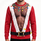 Lustiges 3D-bedrucktes Muskel-Sweatshirt für Herren zu Weihnachten