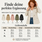 Lässige, warme mittelange Damen-Kapuzenjacke