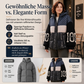 Damen Steppjacke mit Patchwork-Muster und Kapuze