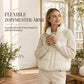 ⭐ Über 50.000 Mal verkauft ❄️ 50% Rabatt ✨ Damen Wintermantel mit Stehkragen – Zopfmuster, Patchwork, kurz & warm gefüttert