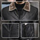 🏷️ Spare 50% – Nur für kurze Zeit 🔥🧥 Plush-Lined Warmth, Refined Leather-Look Style | Men's Zip Jacket