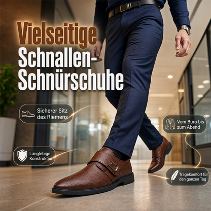 ⏳ Letzte Chance – 50 % Rabatt! 🔥 Vielseitige Riemchen-Anzugsschuhe für Herren