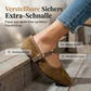 🎉 Nur heute -50%! 🎉 Bequeme Damen-Ballerinas aus PU in Wildleder-Optik mit Riemchen