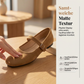 🎉 Nur heute -50%! 🎉 Bequeme Damen-Ballerinas aus PU in Wildleder-Optik mit Riemchen