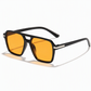 🗣️ 100.000 Leute schwärmen davon – probieren Sie es auch? Vintage Retro Quadratische Sonnenbrille