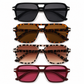 🗣️ 100.000 Leute schwärmen davon – probieren Sie es auch? Vintage Retro Quadratische Sonnenbrille