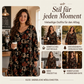 🔥 Beliebtes Produkt ！✨ Elegantes Kleid für Damen mit Ahornblatt-Print