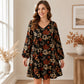 🔥 Beliebtes Produkt ！✨ Elegantes Kleid für Damen mit Ahornblatt-Print
